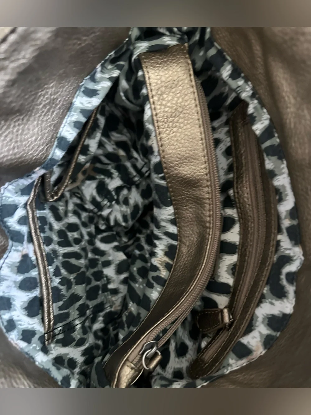 Carlos Santana Rock n Roll Metallic Hobo Purse